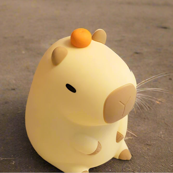 Cute Cartoon Capybara Night Light Battery Dimming Sleep Night Lamp for Children'S Room Decor