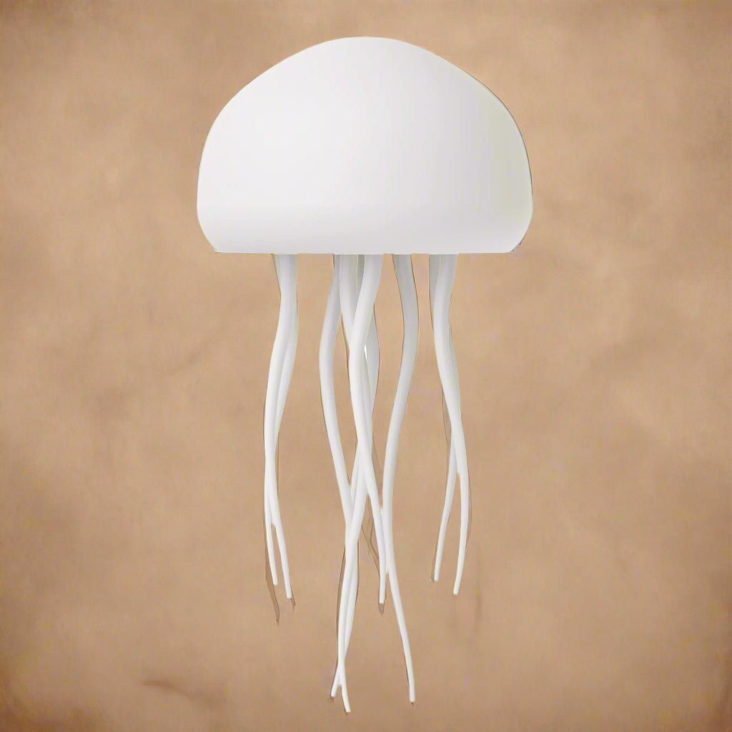 Voice Control Color Changing Jellyfish Lamp Smart Mood Light with 9 Swaying Tentacles USB-C Rechargeable Tabletop/Hanging Light