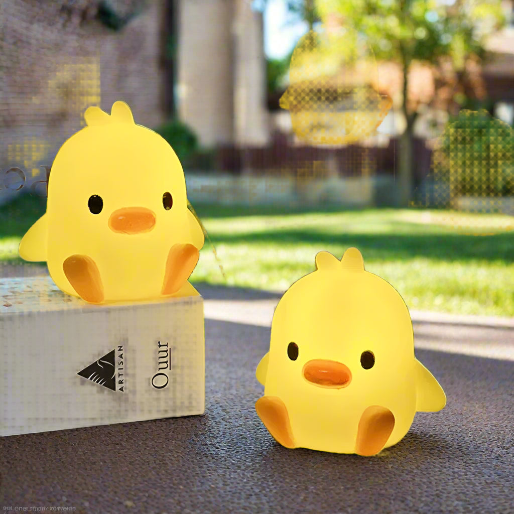 Animal Cartoon Duck Chicken Led for Soft Light Night Baby Children Kid Bedroom Decorative Lighting Home Decoration Moon Lamp