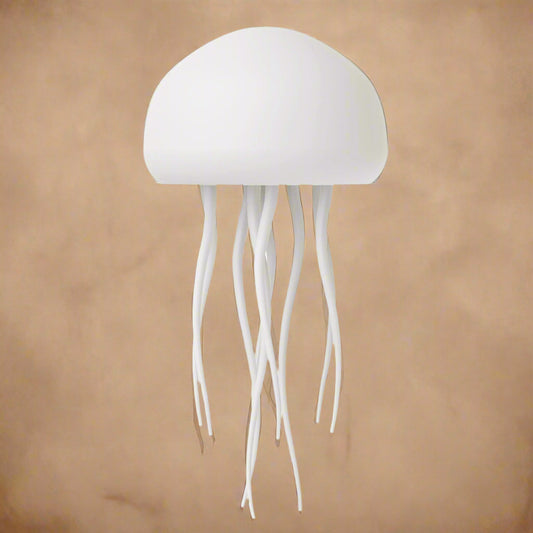 Voice Control Color Changing Jellyfish Lamp Smart Mood Light with 9 Swaying Tentacles USB-C Rechargeable Tabletop/Hanging Light