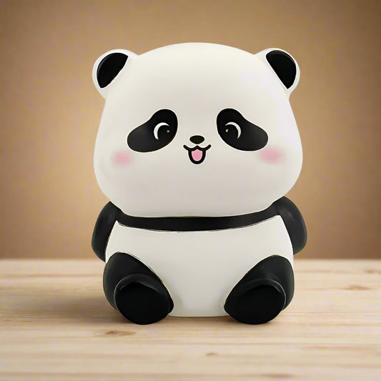 Panda LED Night Light Living Room Cute Panda Plastic Lamp Bedside Decor Creative Kids Night Light Birthday Gift Cake Decor